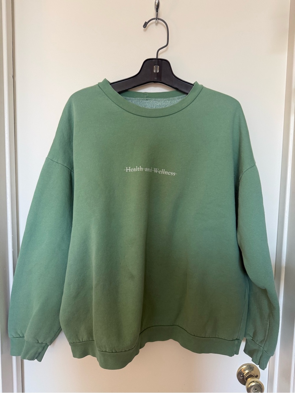 Call Her Daddy Health and Wellness Green Crewneck Sweatshirt Size M